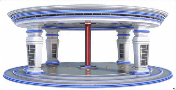 3D sci-fi place model