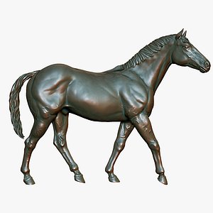 3D Printable Statue Horse 5 3D model