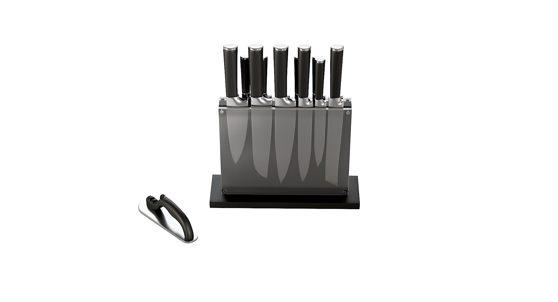 Set of 5 kitchen accessories 3D model