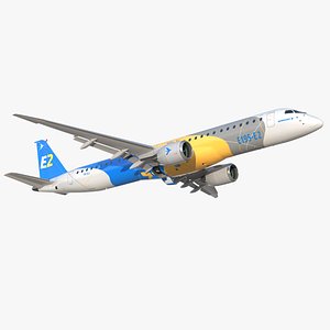 Embraer E-Jet E195-E2 Rigged