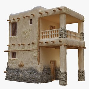 3D old arabic islamic house model