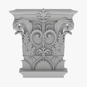 3D Pilaster Capital 006 model
