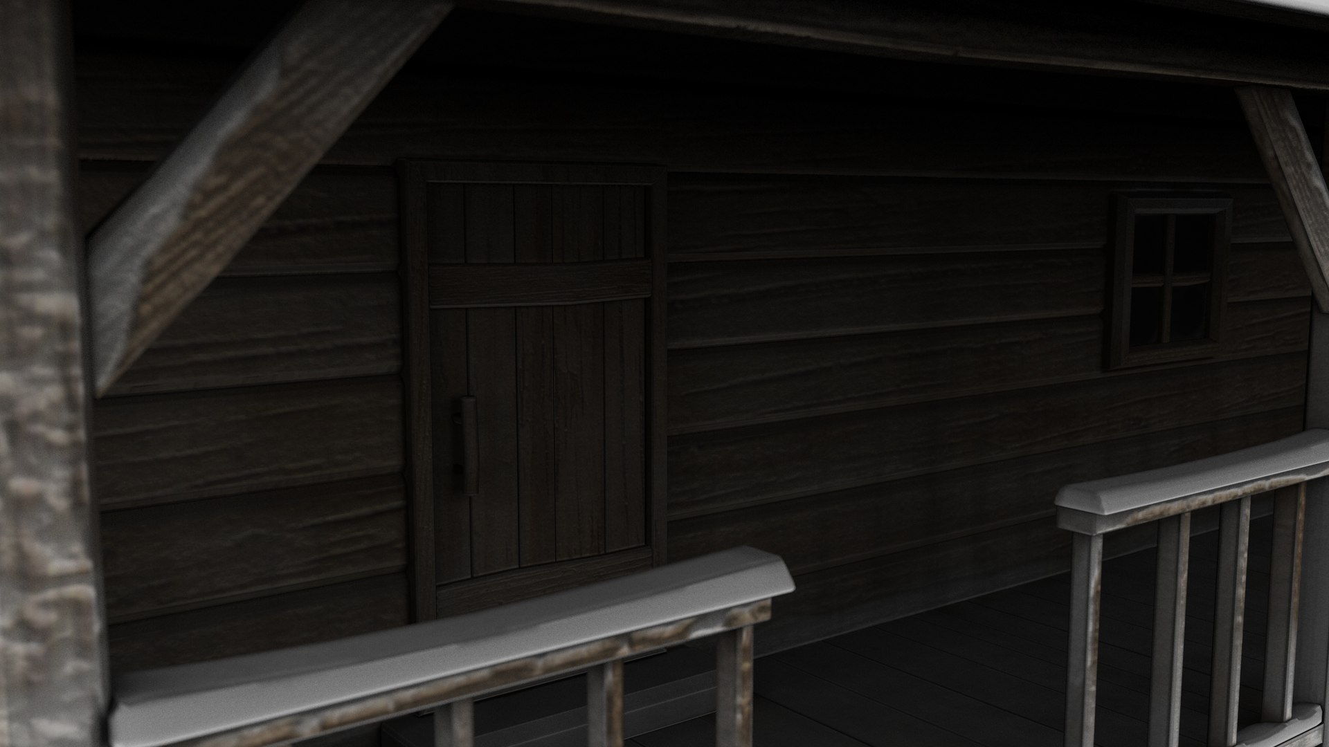 3D log cabin model - TurboSquid 1351269