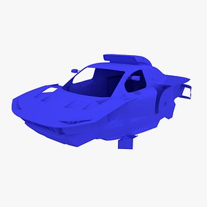3D model Audi RS-Q e-tron E2 Dakar only body