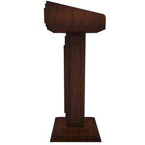 tribune chair pulpit 3d model