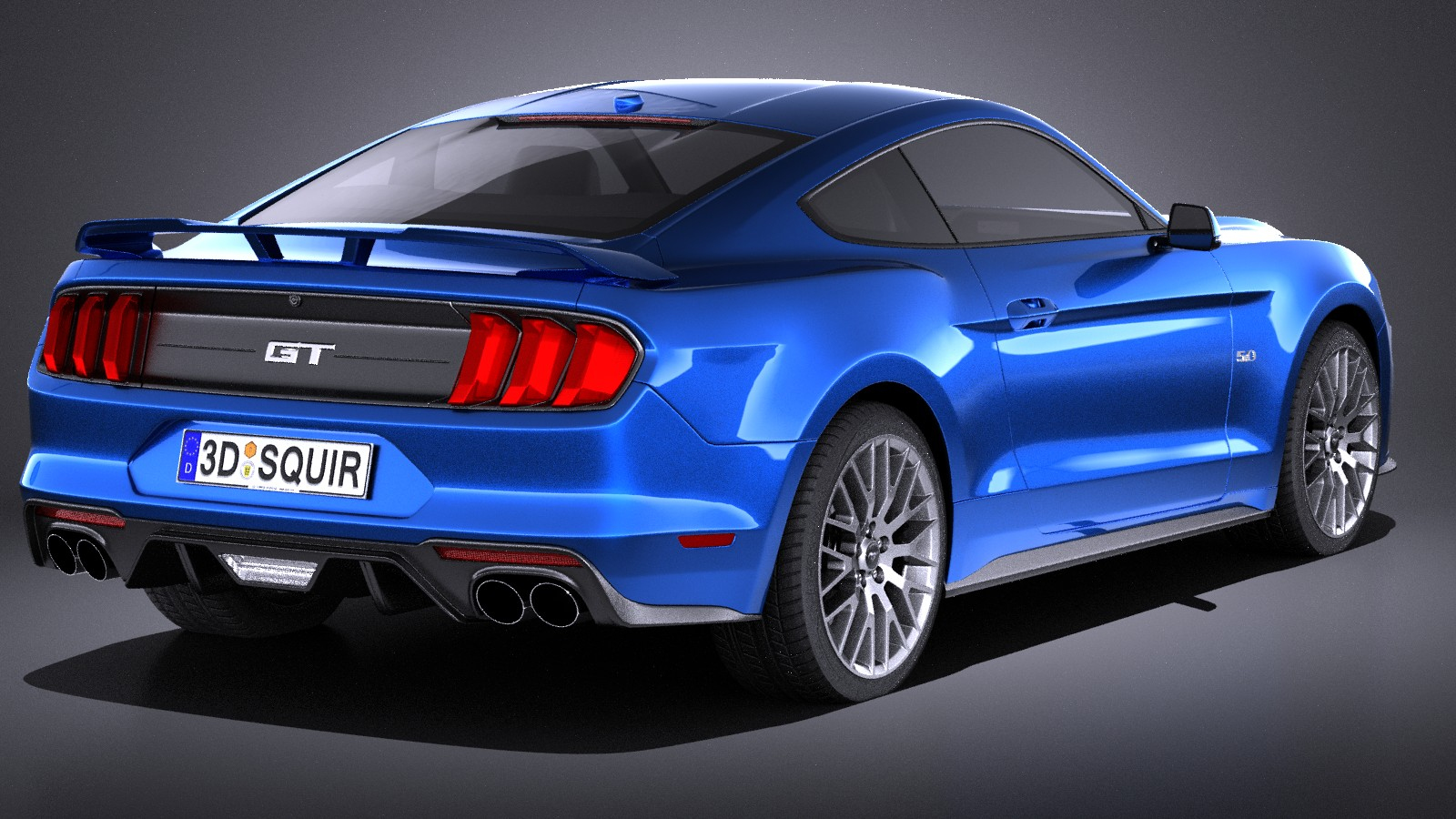 3d model mustang 2018