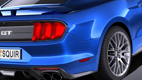 3d model mustang 2018