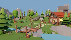 3D model Low Poly Environment