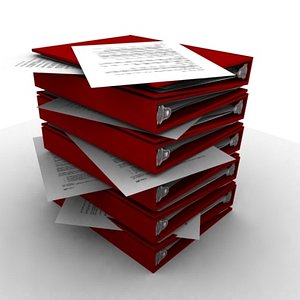stack binders 3d ma