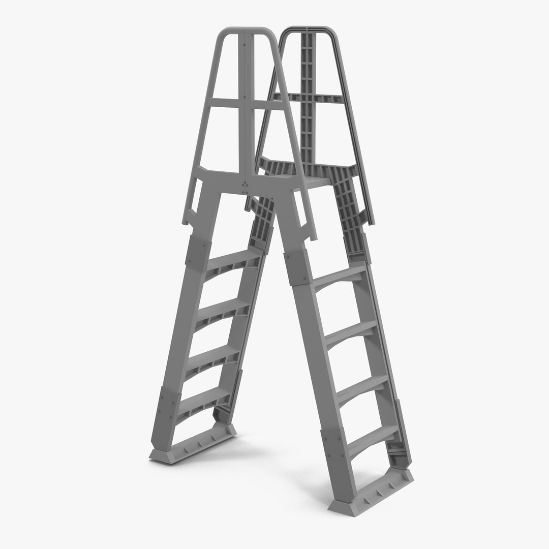 Double Sided Step Ladder 3D Model 3D model preview