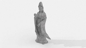 Bodhisattva statue 3D model
