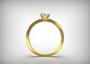3D 1 B 10 S  Diamond Ring