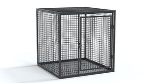 Metal Cage Model with Door