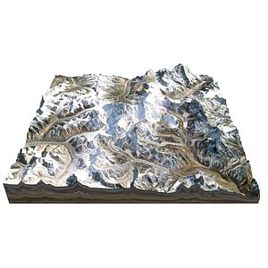 everest mountain resolution 8m model