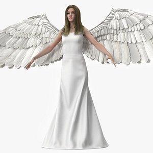 Blonde Female Angel T-pose