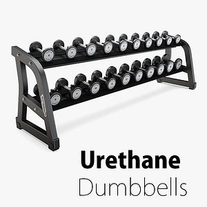 3D Technogym - Free Weight Urethane Dumbbells