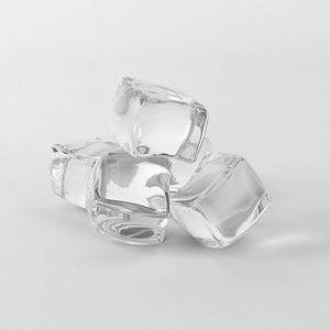3D ice cubes model
