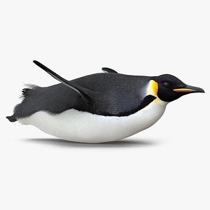 emperor penguin pose 4 3d model