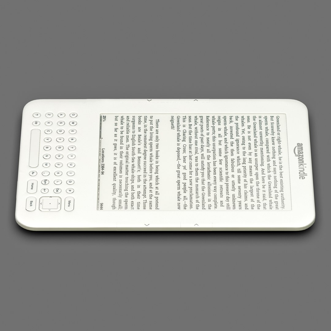 3d Model Of Amazon Kindle Keyboard 3g