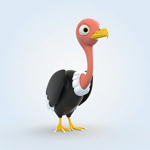 3D Vulture Bird