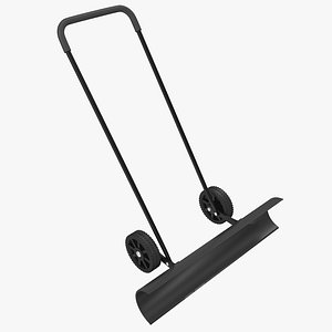 Snow Shovel On Wheels 3D Model