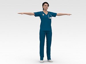 3D model Nurse 04