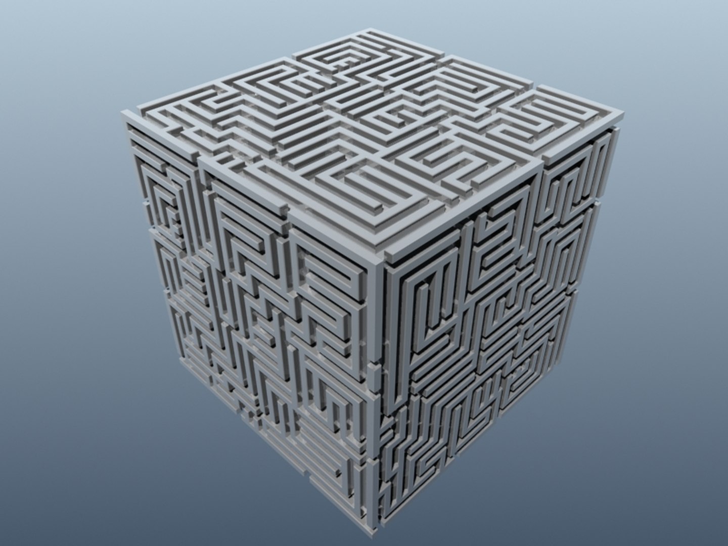 3d store maze cube