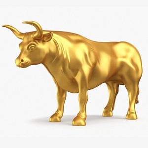 3D bull statue