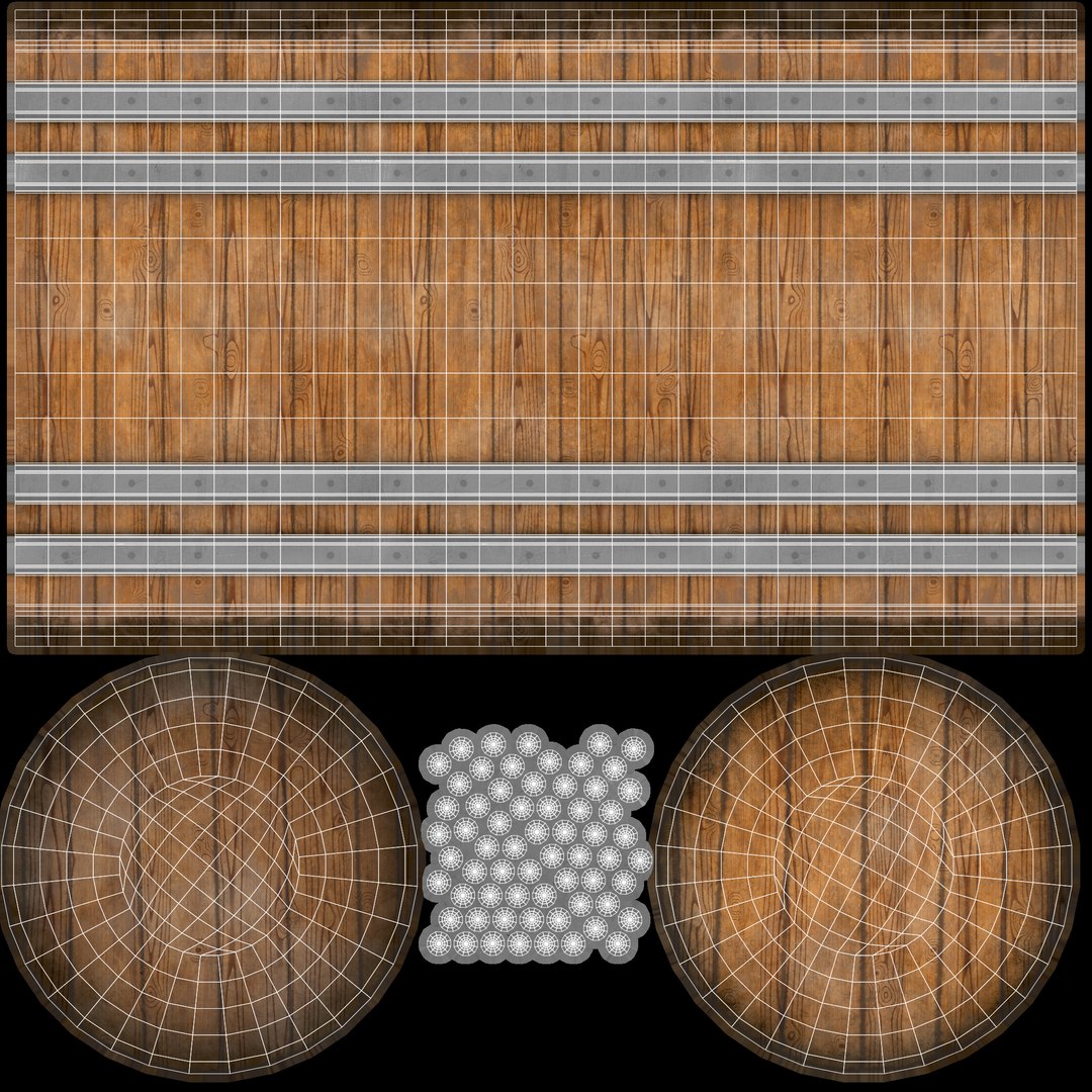 3D Model Wooden Barrel - Oak Wood - TurboSquid 2130135