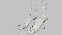 Round-Toe Ankle-Strap Spool-Heel Stiletto Sandals 13