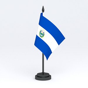 Table Flag El Salvador 3D model