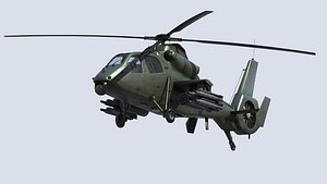 3D WZ-19 Chinese Armed Helicopter