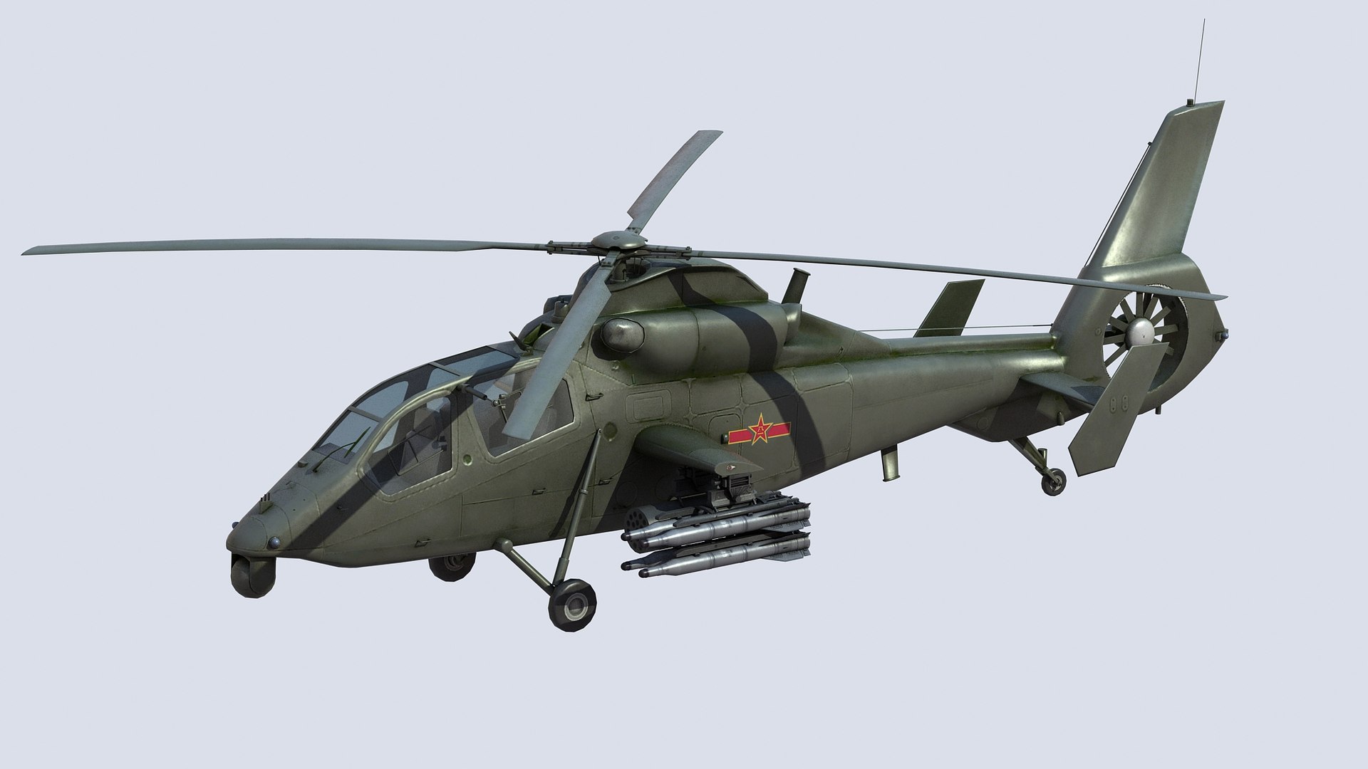 3D WZ-19 Chinese Armed Helicopter - TurboSquid 2308979
