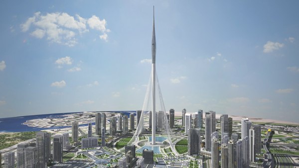3D модель Дубай Крик Харбор Даунтаун - TurboSquid 1357864