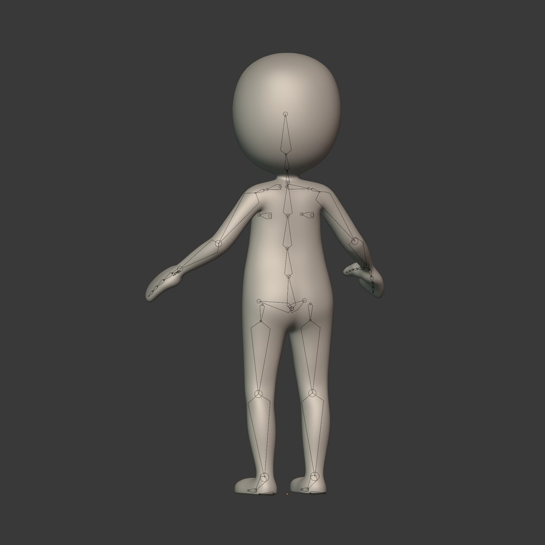 Cartoon Stickman Model - TurboSquid 1657841