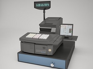 inter cash register 3D
