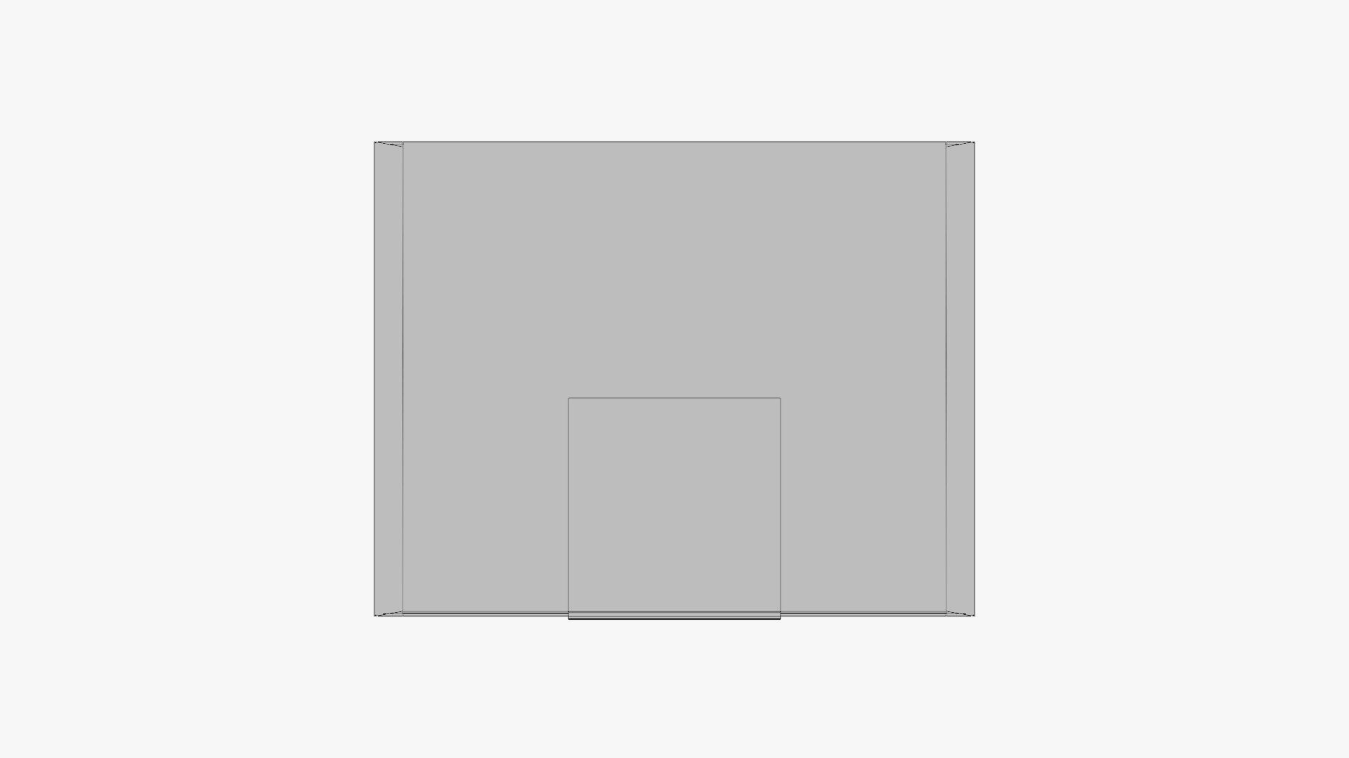 Basic Box Label - Geometry Only No Textures No Materials 3D ...