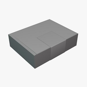 Basic Box Label - Geometry Only No Textures No Materials 3D