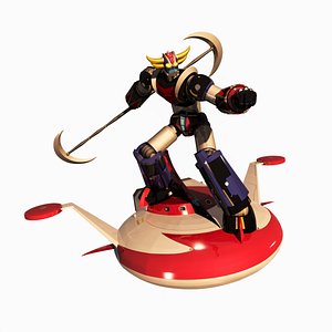 UFO ROBOT GRENDIZER 3D HiPoly Model