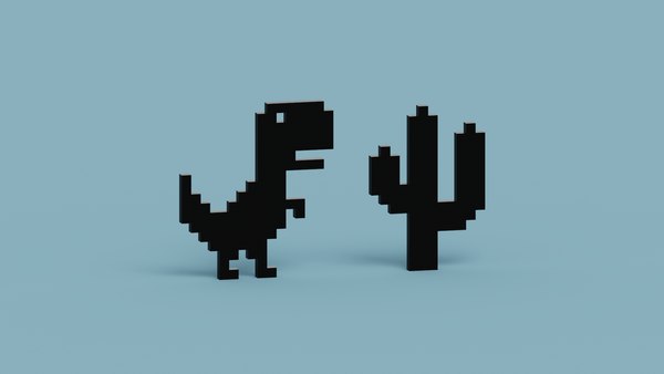 Dinossauro ou Dino do Google Pixel 3D