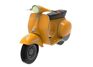 3D model classic italian piaggio vespa