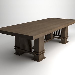 qualitative frank lloyd wright 3d model