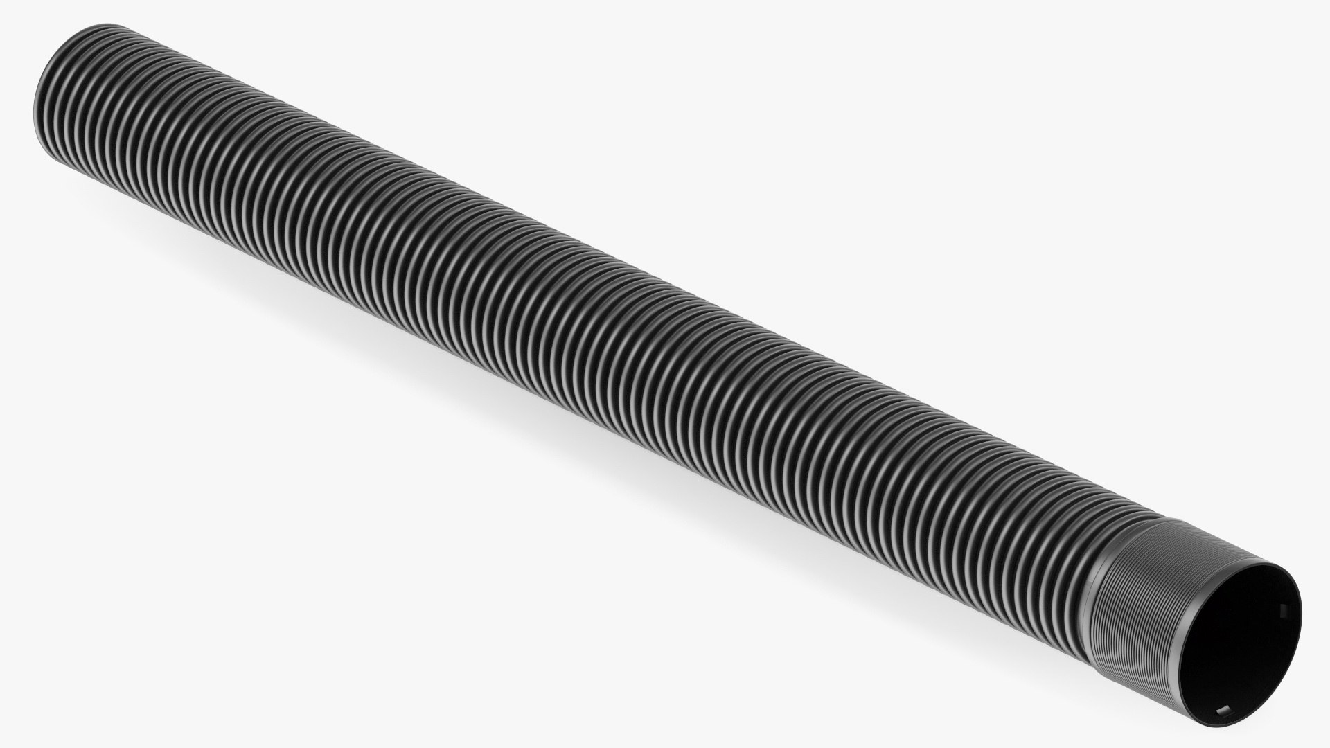 Drainage Pipe Black 3D model preview