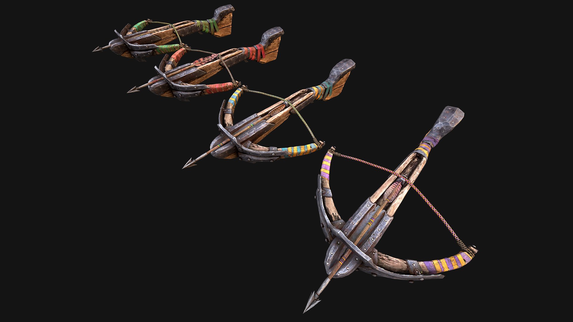 Medieval Target and Crossbow Shooting Range Set 3D model https://p.turbosquid.com/ts-thumb/RO/4aIrTH/4y/acrossbowcolorsp3/png/1762691099/1920x1080/fit_q87/2fba838ba7922e2cc8916fee8efa0913b5beb31f/acrossbowcolorsp3.jpg