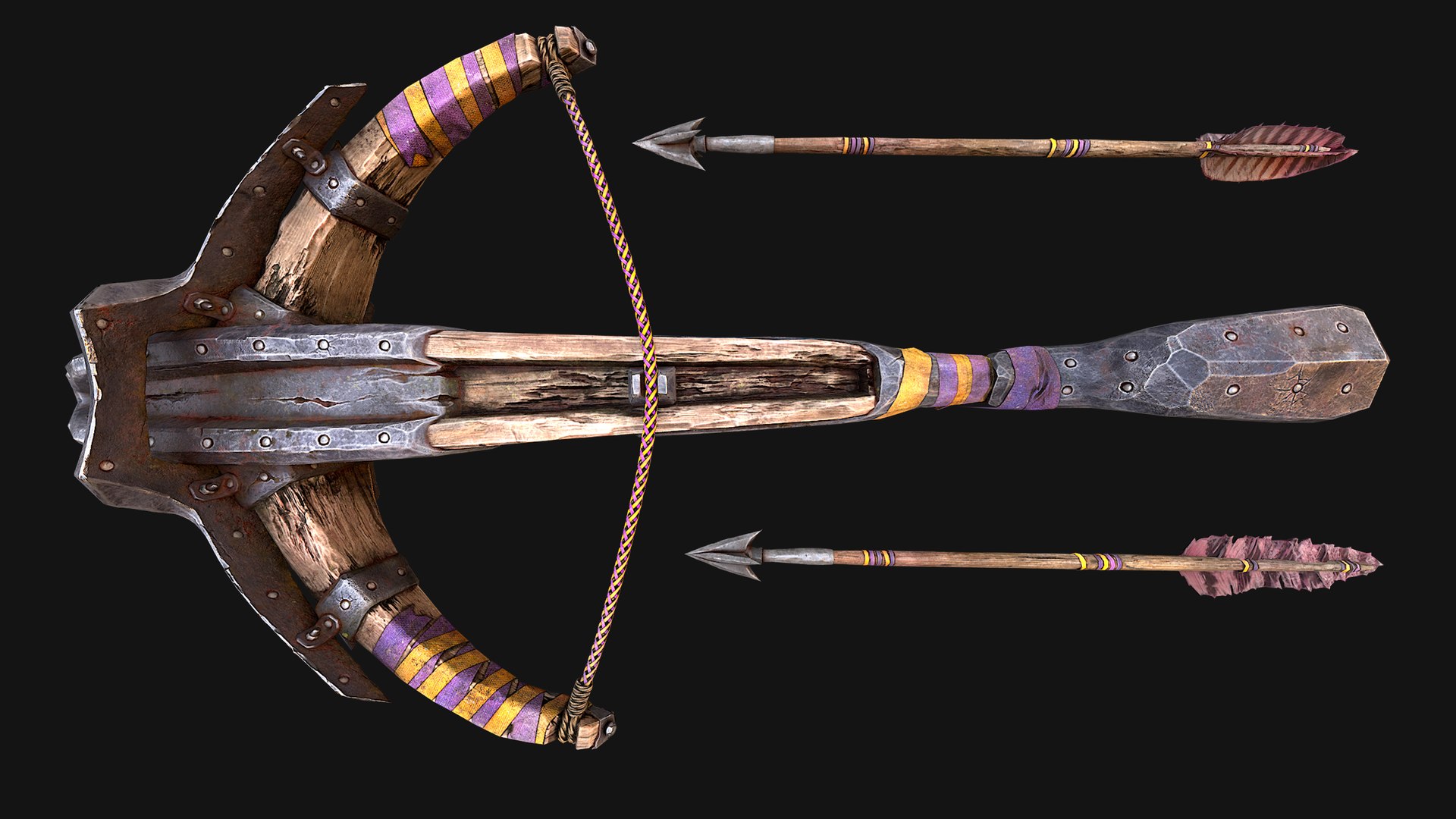 Medieval Target and Crossbow Shooting Range Set 3D model https://p.turbosquid.com/ts-thumb/RO/4aIrTH/YI/crossbowcolorsp5b/png/1762691103/1920x1080/fit_q87/5c44bc046e58574b728e20c79c8d304c8d738a72/crossbowcolorsp5b.jpg