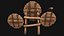 Medieval Target and Crossbow Shooting Range Set 3D model