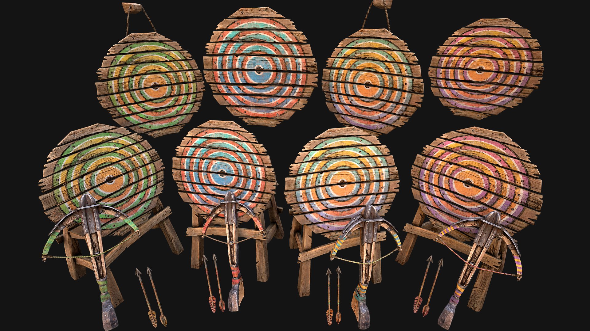 Medieval Target and Crossbow Shooting Range Set 3D model https://p.turbosquid.com/ts-thumb/RO/4aIrTH/zd/aaawoodentargetcrossbow1/png/1762691091/1920x1080/fit_q87/8b30c9eb5d8e383aa09397751c2552289614b4be/aaawoodentargetcrossbow1.jpg
