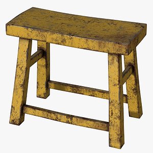 3D model Old Stool