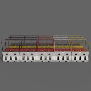 PBR Traffic Barrier 3D model