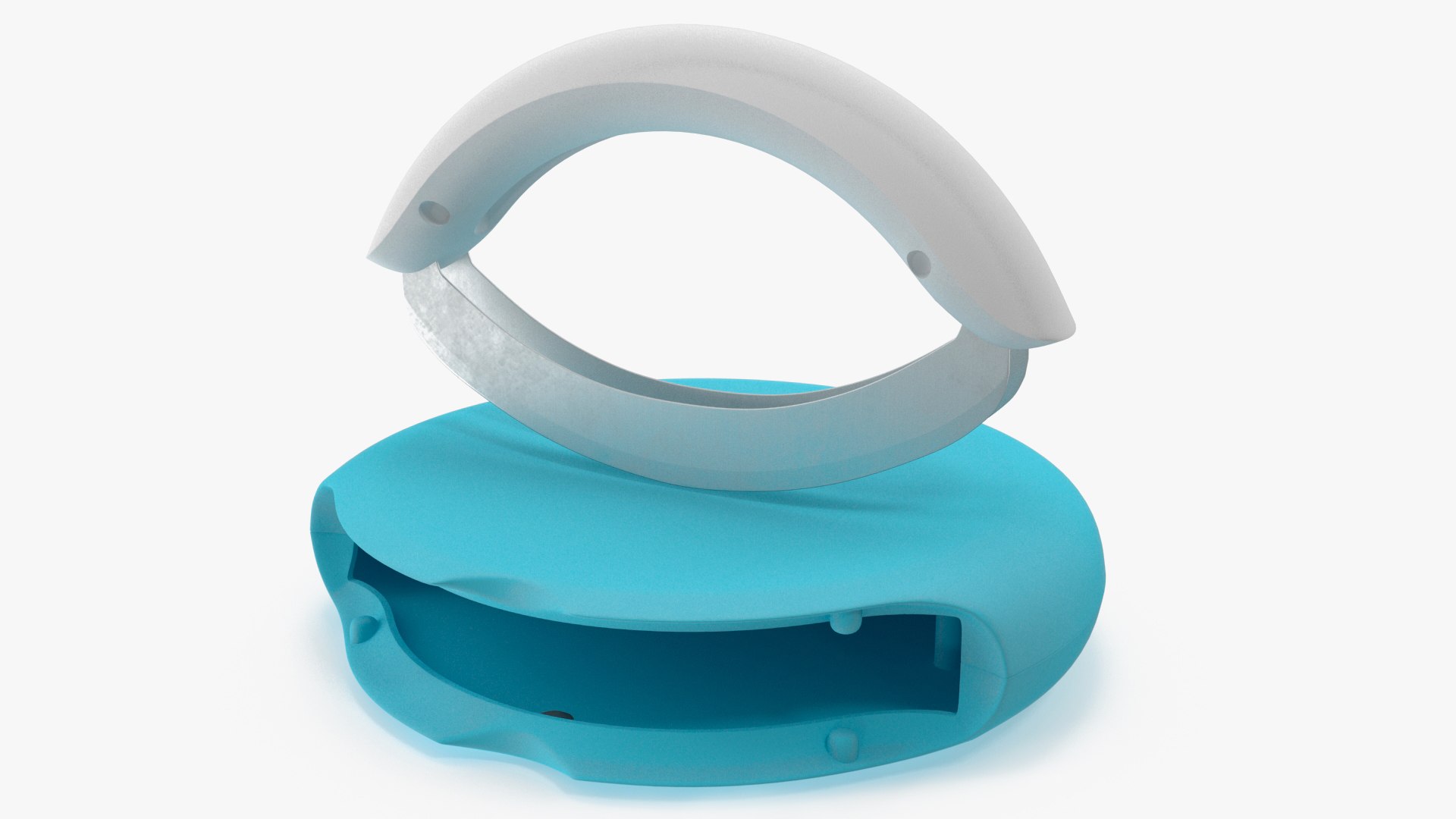 Portable Herb Cutter Blue 3D model preview
